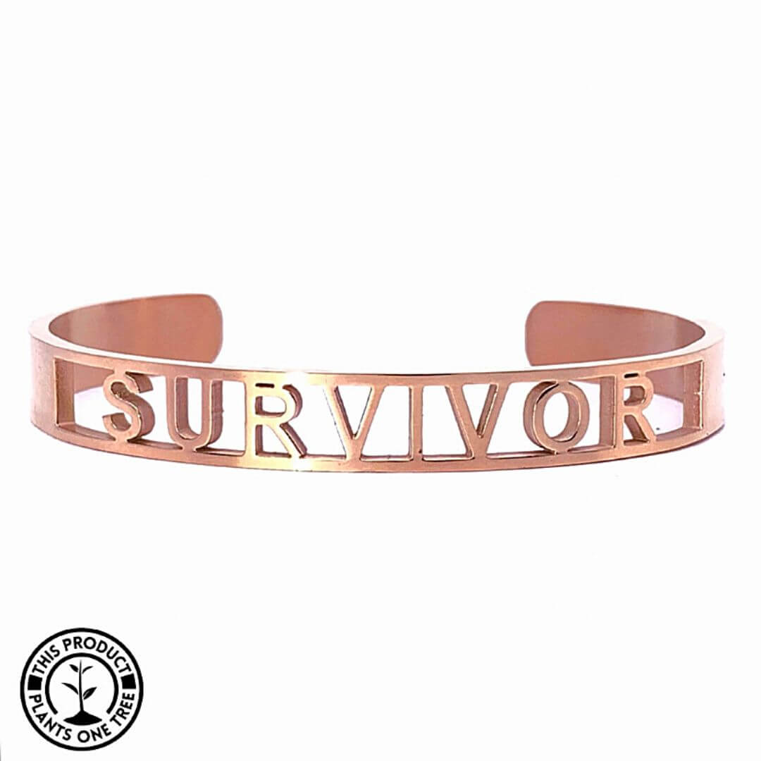 #Bracelet# - #SURVIVOR (Survivant(e))# - #ORANGE AMOUR# 