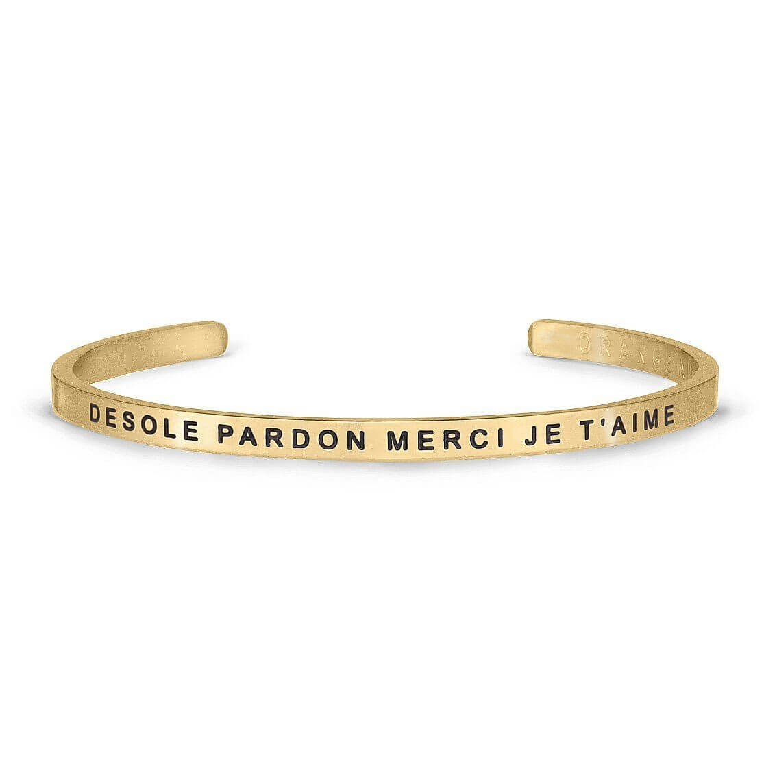 
                  
                    #Bracelet# - #New Matt Gold# - #DESOLE PARDON MERCI JE T'AIME# - #ORANGE AMOUR# 
                  
                