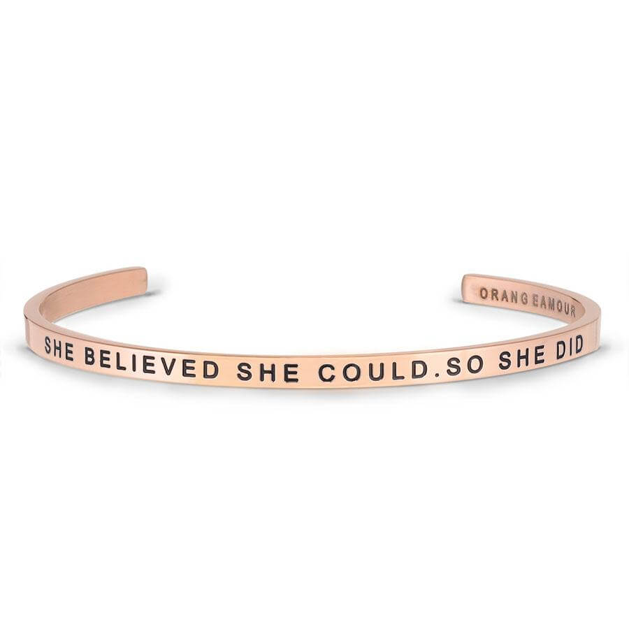 
                  
                    #Bracelet# - #New Rose Gold# - #SHE BELIEVED SHE COULD SO SHE DID# - #ORANGE AMOUR# 
                  
                