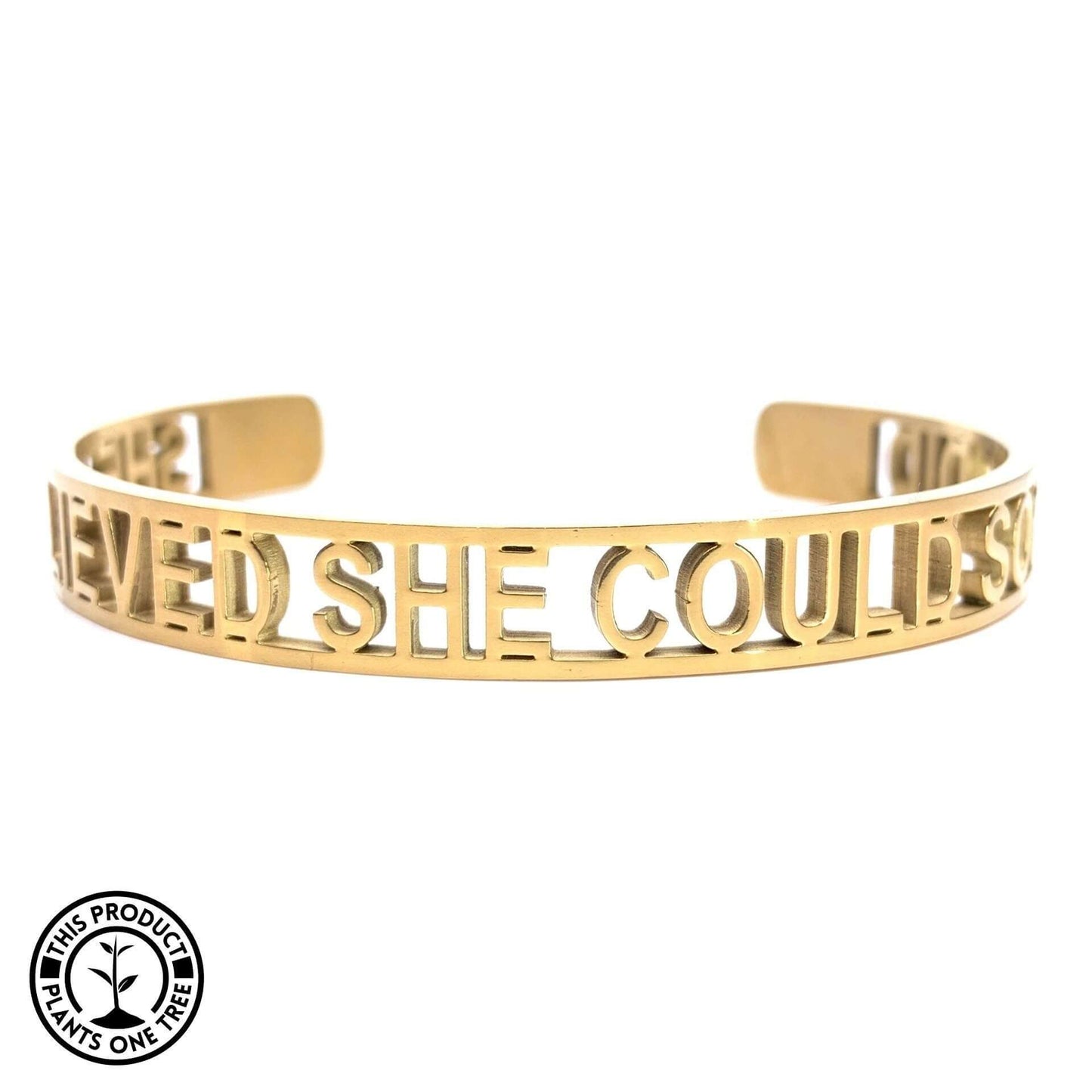 #Bracelet# - #SHE BELIEVED SHE COULD, SO SHE DID (Elle Croyait Qu'elle Pouvait Alors Elle L'a Fait)# - #ORANGE AMOUR# 