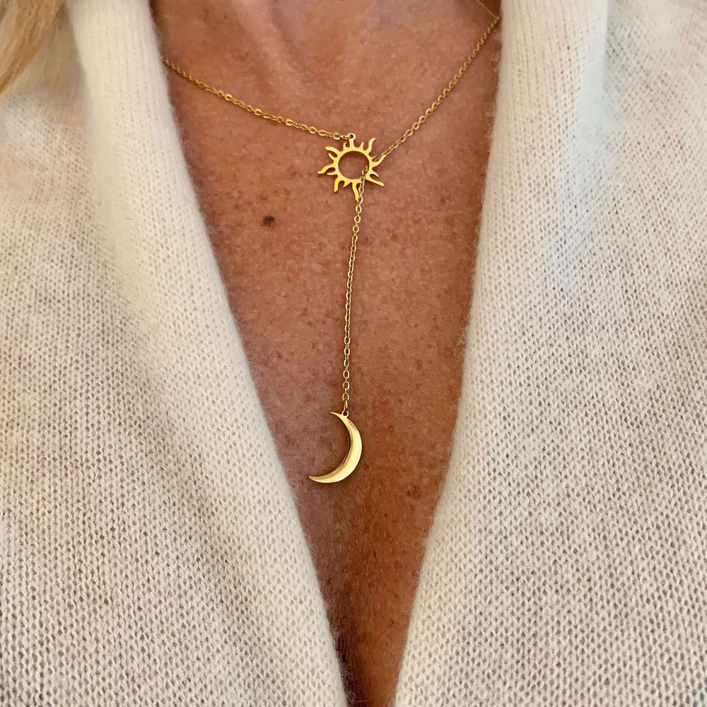 COLLIER SOLEIL & LUNE - ORANGE AMOUR